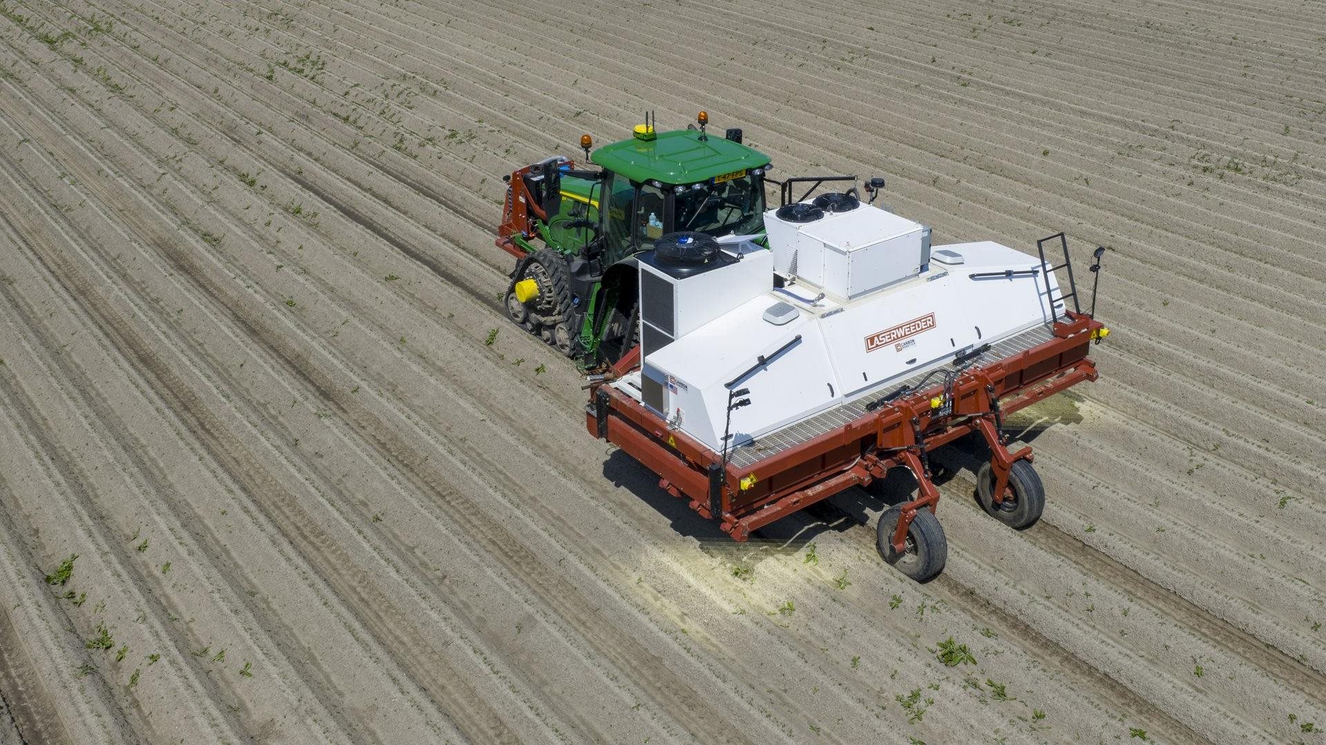 De laserweeder in actie