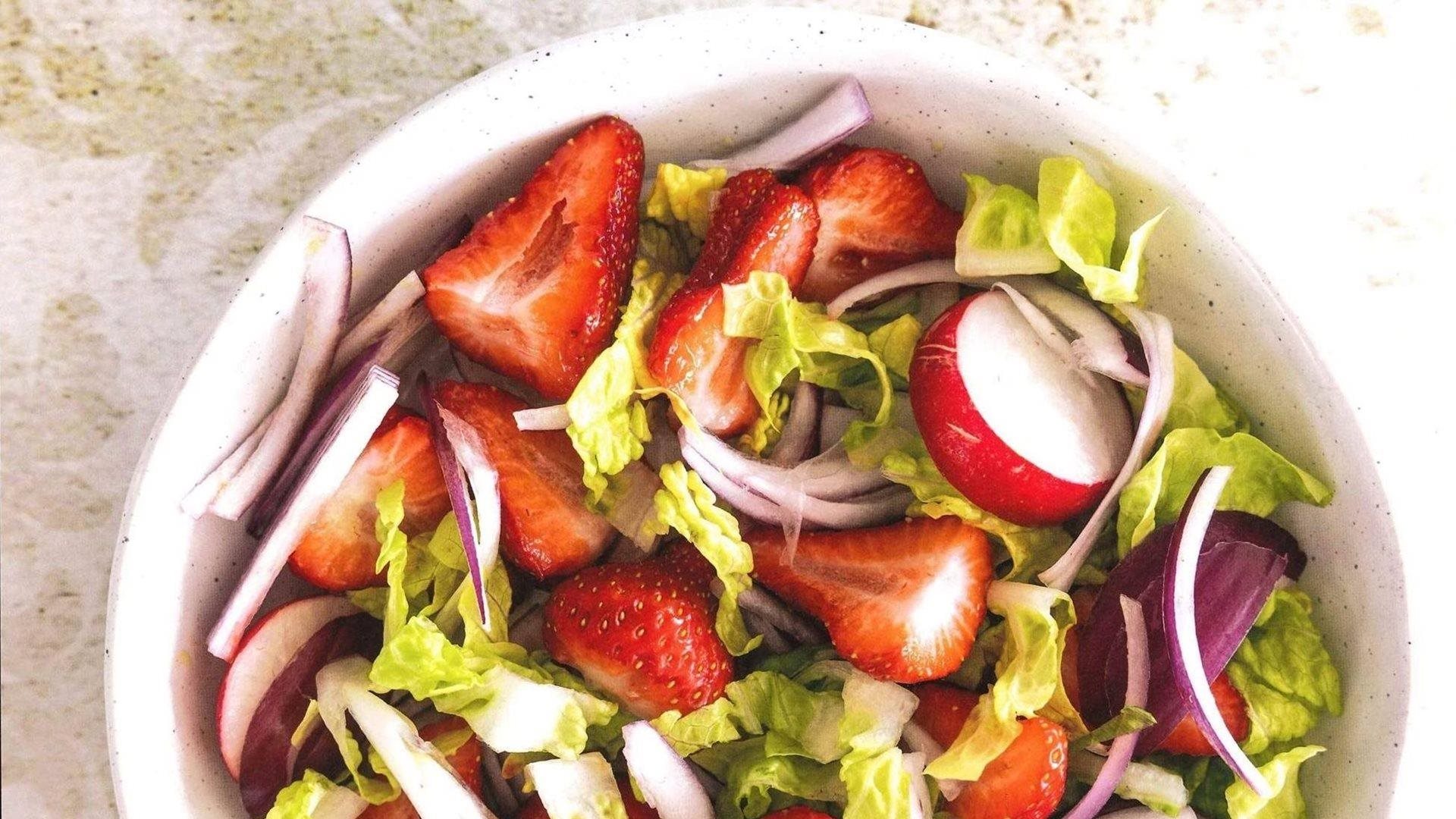Close up van de salade