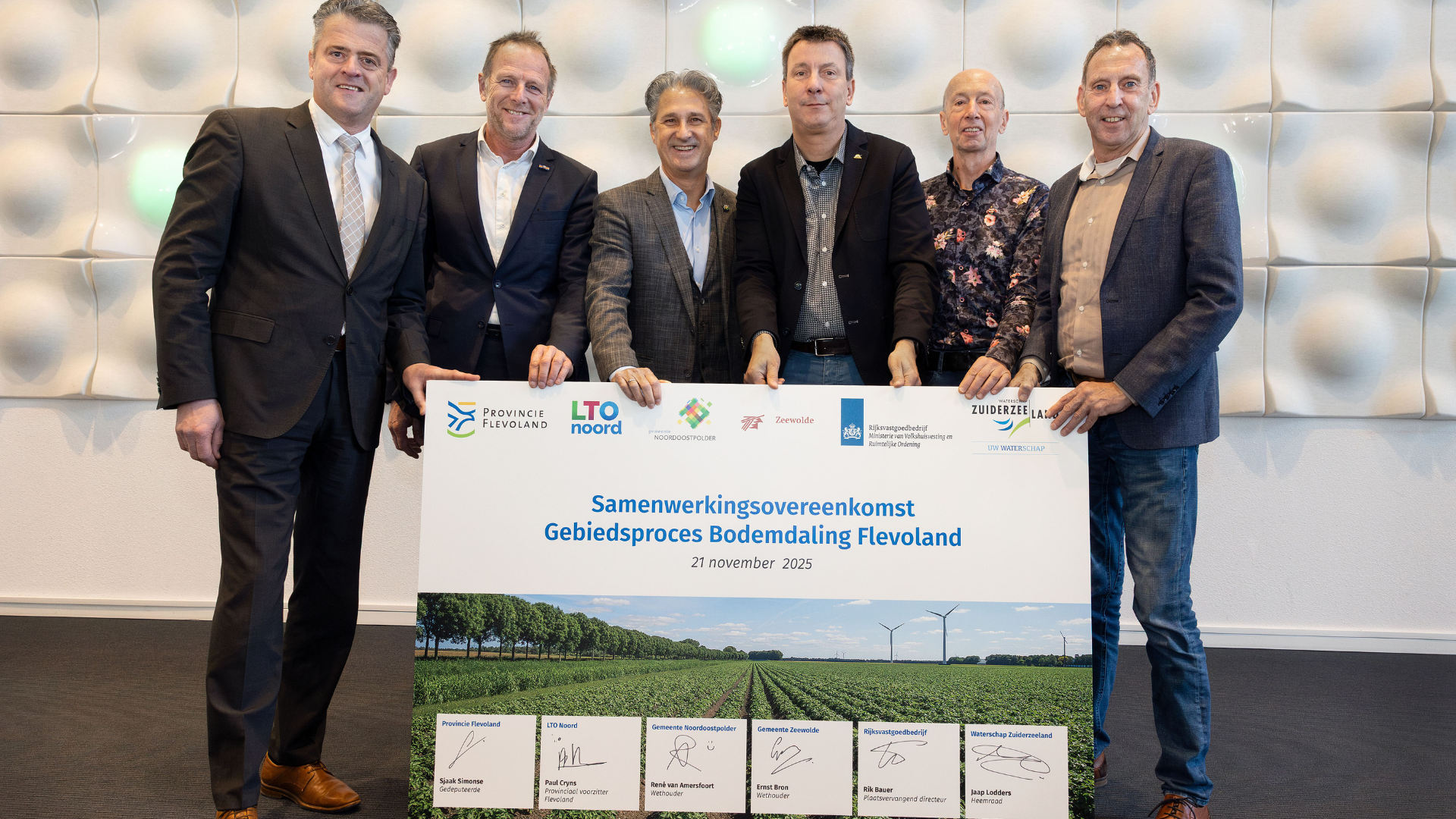 Samenwerkingsovereenkomst gebiedsproces bodemdaling